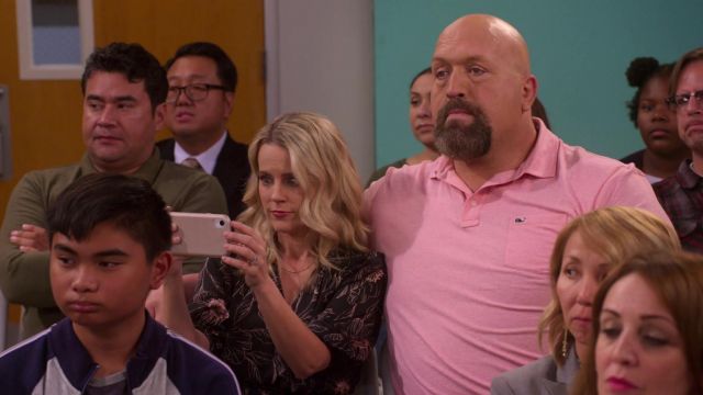 Vineyard Vines pink polo shirt worn by Big Show (Paul Wight) in The Big Show Show (S01E07)