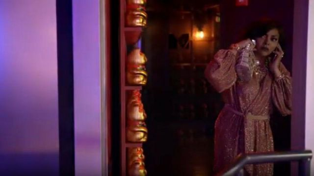 Sequin Wrap Mini Dress worn by Cookie Lyon (Taraji P. Henson) in Empire Season 6 Episode 17