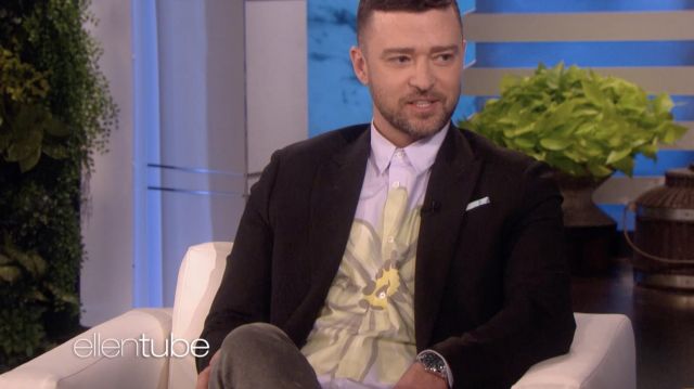 Rolex Milgauss 116400GV porté par Justin Timberlake dans The Ellen DeGeneres Show le 11 Mars 2020