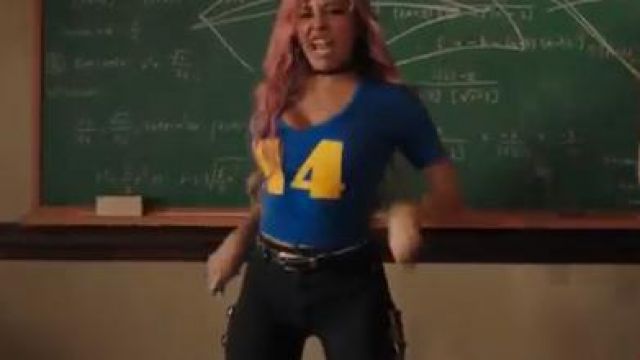 Black Buck­le Jeans worn by Toni Topaz (Vanessa Morgan) in Riverdale Season 4 Episode 17