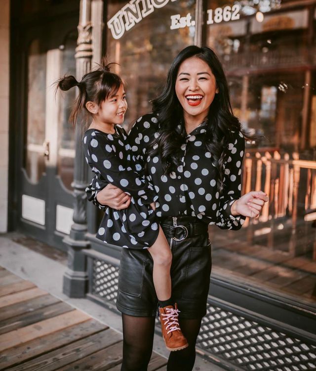 Topshop Leather Miniskirt of Jen Vatthongxay on the Instagram account @piecesofemerald