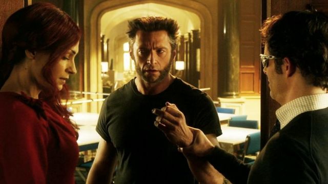 Black T-Shirt worn by Logan / Wolverine (Hugh Jackman) in X-Men: Days of Future Past