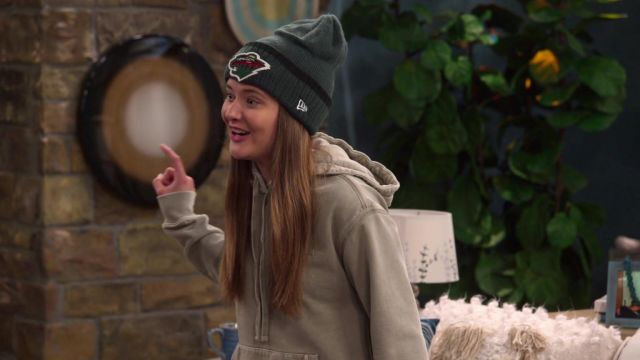 New Era Minnesota Wild Green Team Logo Beanie Hat worn by Lola (Reylynn Caster) as seen in The Big Show Show (S01E02)