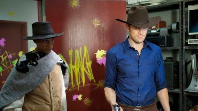 Brown cowboy hat worn by Jeff Winger (Joel McHale) in Community (S02E23)