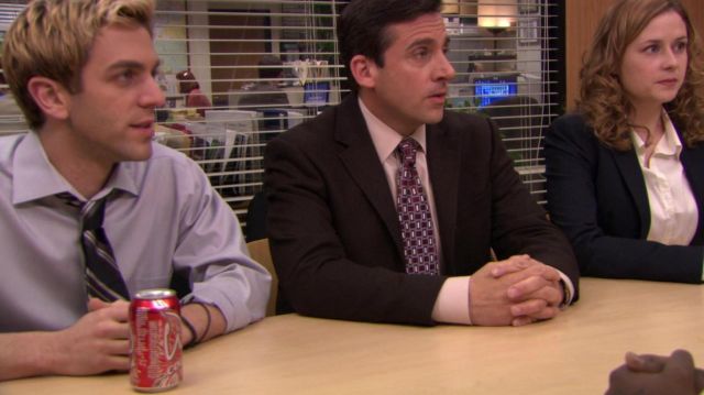 Black, Grey and White Tie worn by Ryan Howard (B. J. Novak) in The Office (S05E25)