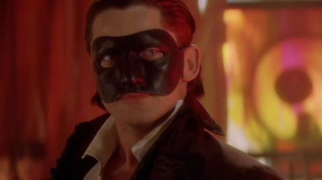 Le masque noir de The Phantom (Gerard Butler) dans Le Fantôme de l'Opéra