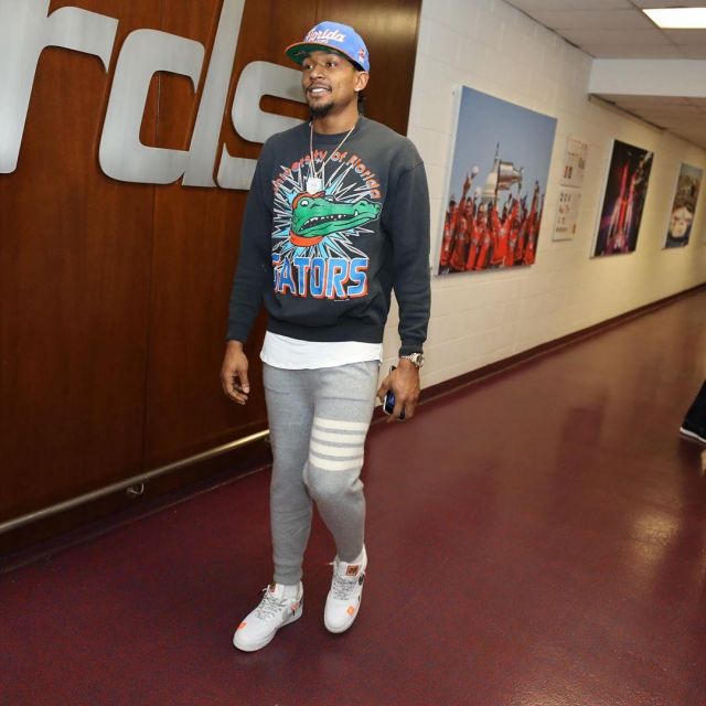 Sneakers Nike Air Force 1 Low, Just Do It Bradley Beal on his account Instagram @bradbeal3