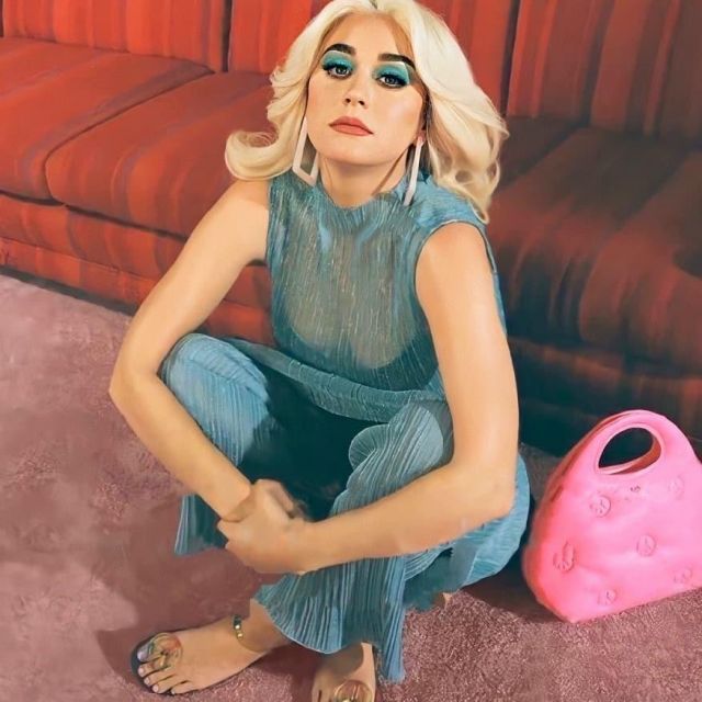 Le Geli PVC Sandales de Katy Perry sur l'Instagram account @katyperry 16 avril 2020