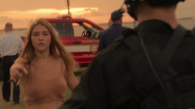 The tank top brick of Sarah Cameron (Madelyn Cline) in the series Outer Banks (Season 1)