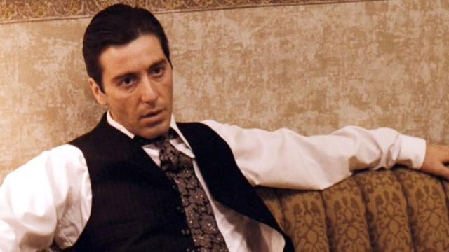 Floral Imprimé Cravate portée par Michael Corleone (Al Pacino dans Le Parrain de la Partie II