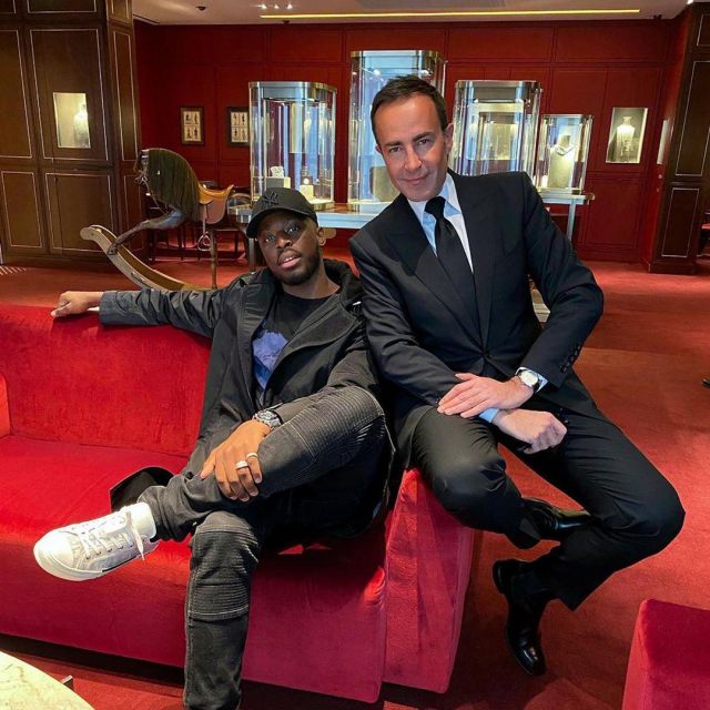 The cap New Era 9FORTY scope by Dadju on his account Instagram @dadju 