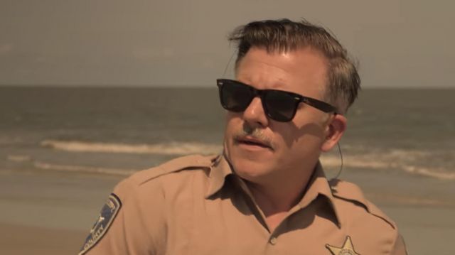 Ray-Ban Wayfarer sunglasses worn by Deputy Shoupe (Cullen Moss) as seen in Outer Banks (S01E06)