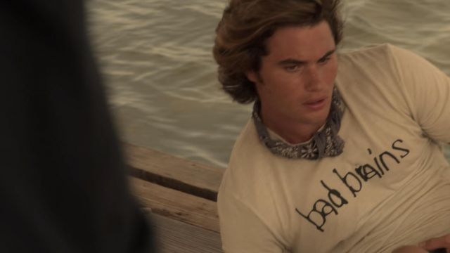 Bad Brains Logo T Shirt Worn By John B Chase Stokes As Seen In Outer Banks S01e08 Spotern