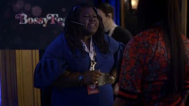 Puff Sleeve V Neck Dress worn by Becky (Gabourey Sidibe) in Empire Season 6 Episode 18