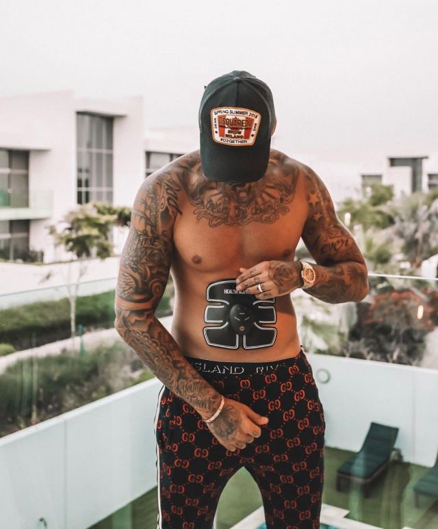 Le pantalon Gucci de jogging en jacquard GG porté par Thibault Garcia sur son compte Instagram @thibaultgarcia