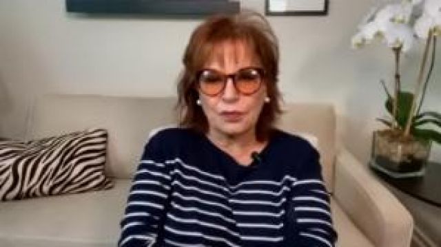 Striped Sheer Sweater worn by Joy Behar on The View April 24, 2020