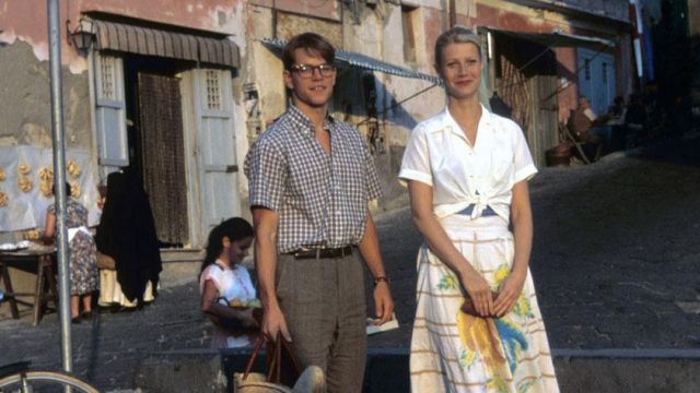 The white shirt tied on the front of Marge Sherwood (Gwyneth Paltrow) in The Talented Mr Ripley