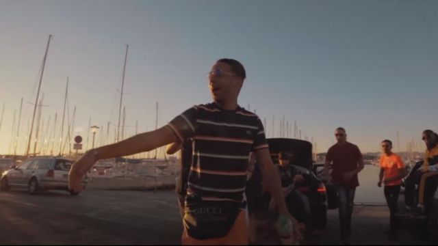 Le sac Banane Gucci porté par Naps dans son clip En boucle feat. Kalif Hardcore