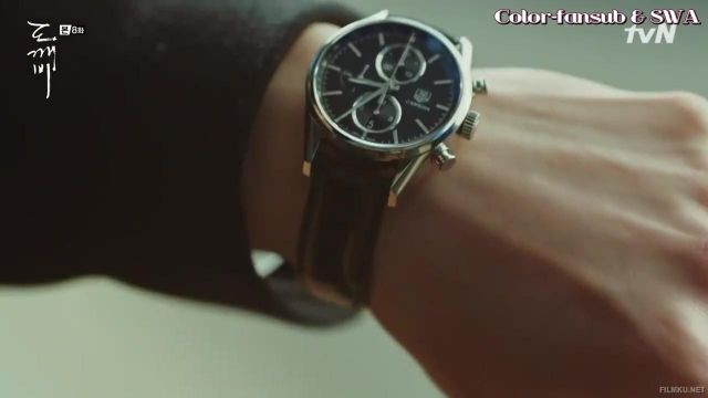 The Tag Heuer watch Grim Reaper (Lee Dong-wook) in Goblin (S01E08)