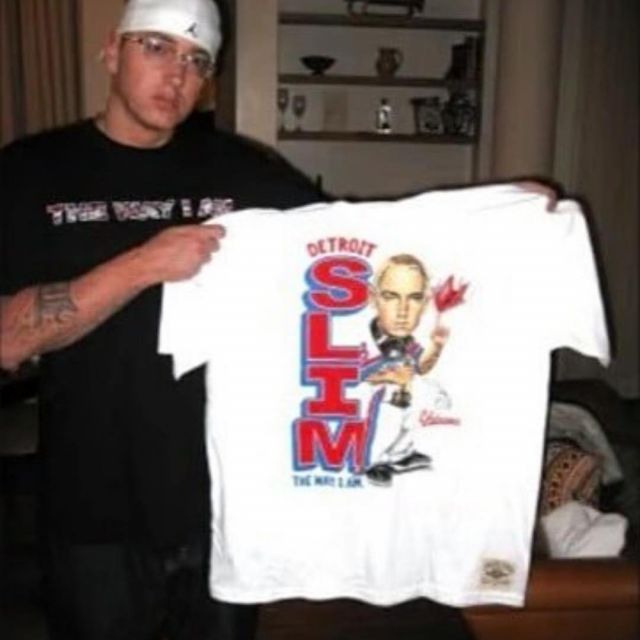 NEW & OFFICIAL! Eminem 'Detroit Blue Logo' T-Shirt 