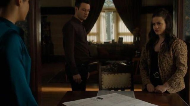 Spring Cheetah Service Jacket worn by Maggie Vera (Sarah Jeffery) in Charmed Season 2 Episode 19