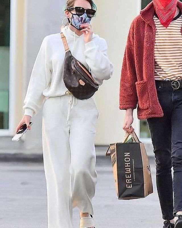 Louis Vuitton Bumbag worn by Hilary Duff Erewhon May 1, 2020