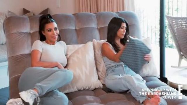 Blue Sweat­Pant worn by Kim Kardashian in Keeping Up with the Kardashians Season 18 Episode 6