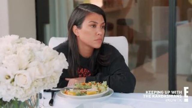 Black Top worn by Kourtney Kardashian in Keeping Up with the Kardashians Season 18 Episode 6