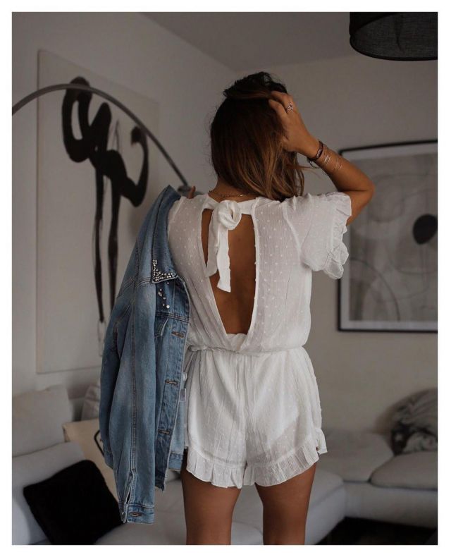 The playsuit Satin Molly Bracken Cindy on his account Instagram @boho_addict