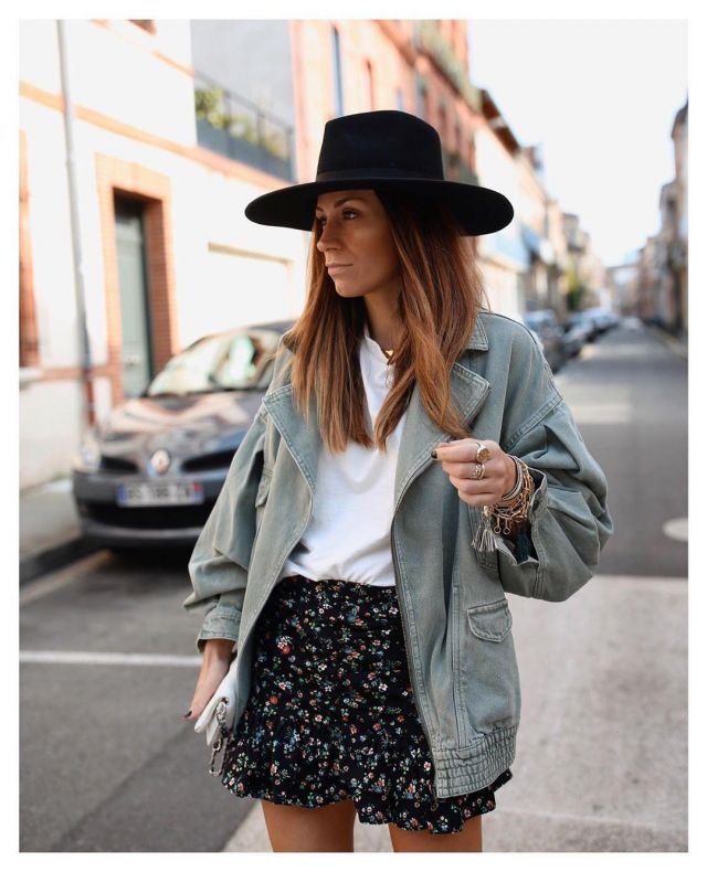 The leather Jacket Style Biker Double-Sided Join Life of Cindy on his account Instagram @boho_addict