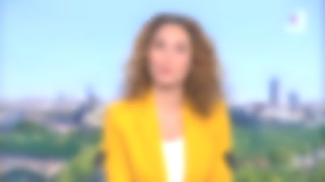 The jacket blazer yellow of Marie-Sophie Lacarrau in the Journal of 13 hours the 05.05.2020