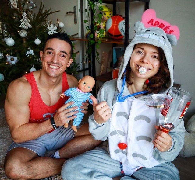 La com­bi­nai­son Ki­gu­rumi Py­jama portée par Juju Fitcats sur son compte Instagram @jujufitcats