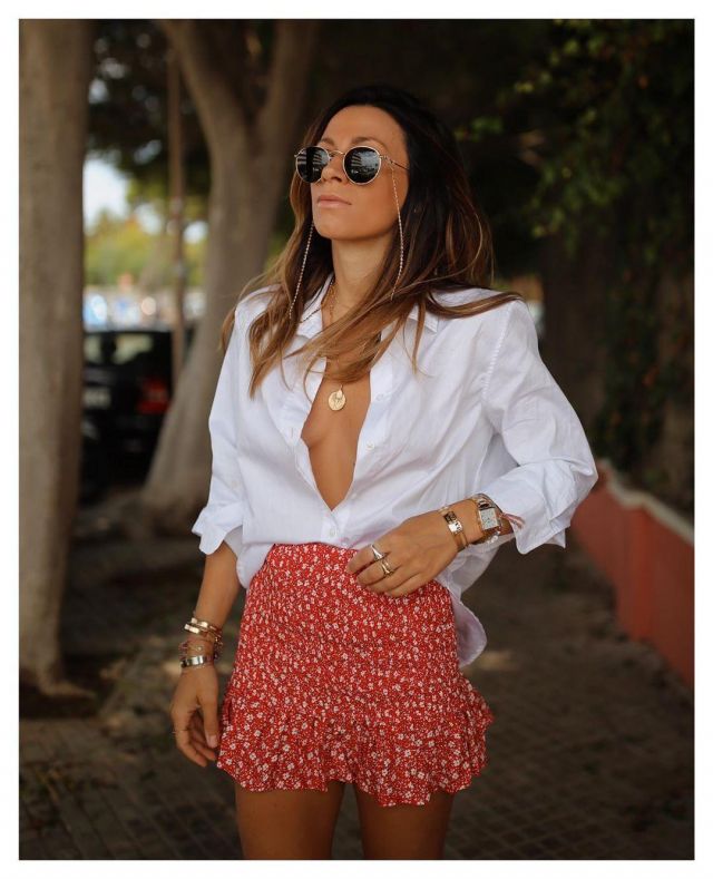 Ray Ban Lu­nettes de So­leil de Cindy sur le compte Instagram de @boho_addict