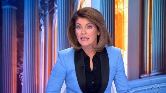 A.l.c. Oren Stretch Wool Jack­et worn by Norah O'Donnell on CBS This Morning May 6, 2020