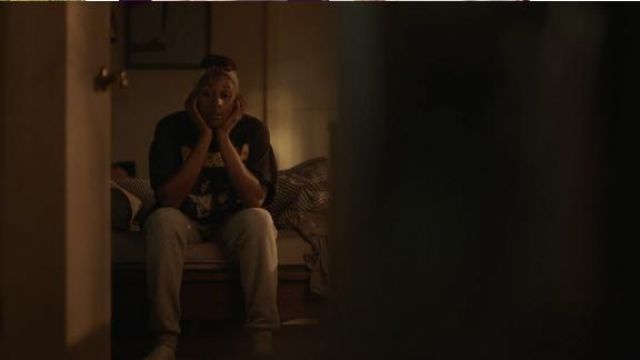 Black T-Shirt worn by Issa Dee (Issa Rae) in Insecure Season 4 Episode 5