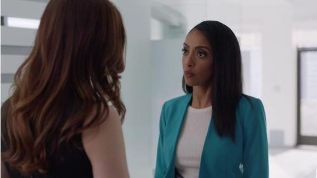 Vert Ouvert sur le Devant Blazer porté par Kelly Olsen (Azie Tesfai) dans Supergirl Saison 5 Épisode 18