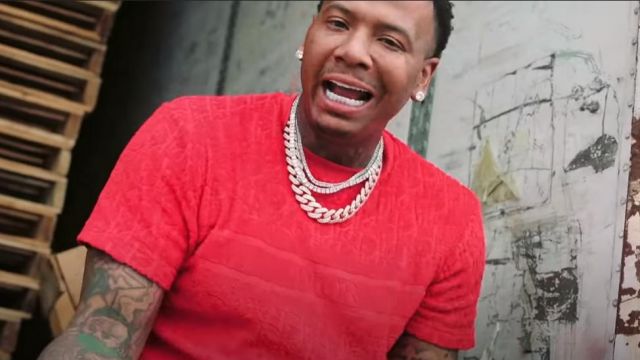 Moneybagg Yo Shows Off His Louis Vuitton Hoodie & Amiri Outfit