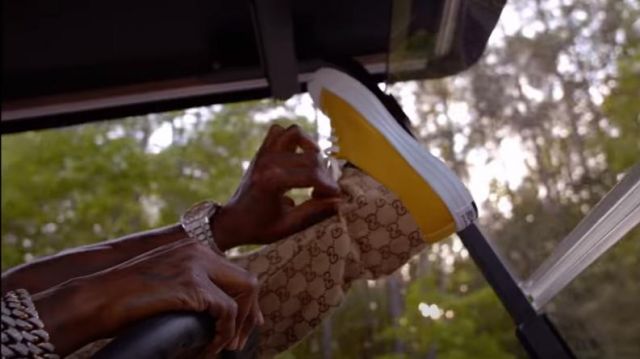 The pair of Converse CTAS Ox Renew Canvas in yellow worn by DaBaby in her music video Can't Stop
