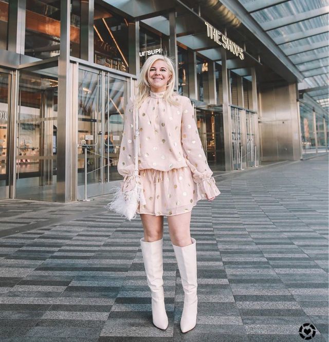 Sari­ta Mi­ni Dress of Morgan on the Instagram account @fashionfriesx