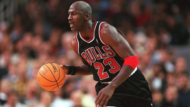 Chicago Bulls Jersey No 23 Black worn by Michael Jordan in The