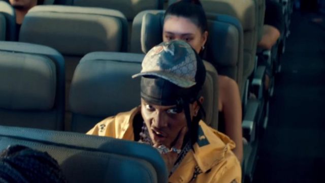Gucci Hat cap worn by Ski Mask the Slump God in Nuketown music video feat. Juice WRLD