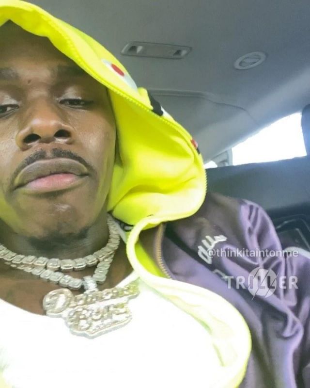 Human made Var­si­ty Satin Jack­et worn by DaBaby on his Instagram account @dababy