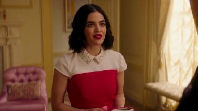 White Em­bell­ished Col­lar Top worn by Katy Keene (Lucy Hale) in Katy Keene Season 1 Episode 13