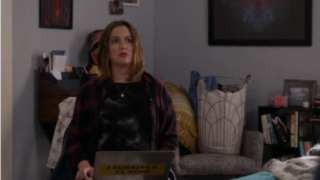 Chemise à carreaux portée par Angie d'Amato (Leighton Meester), en les Parents Célibataires Saison 2 Épisode 22