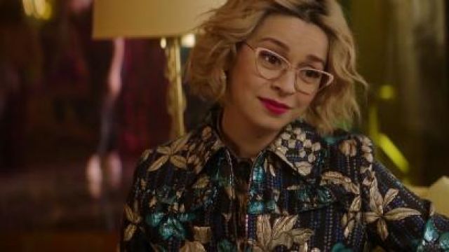 Flo­ral Jack­et worn by Pepper Smith (Julia Chan) in Katy Keene Season 1 Episode 13