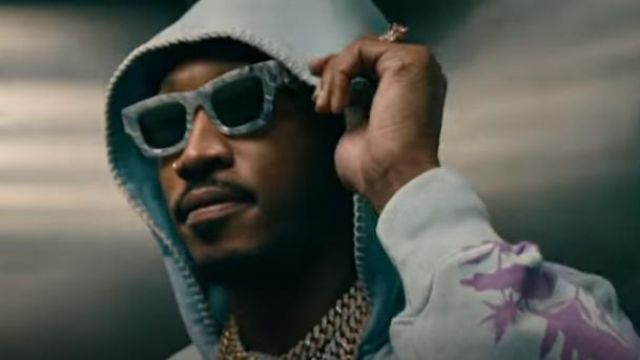 Amiri Over­sized Hood­ie worn by Future in Hard To Choose One (Official Music Video)