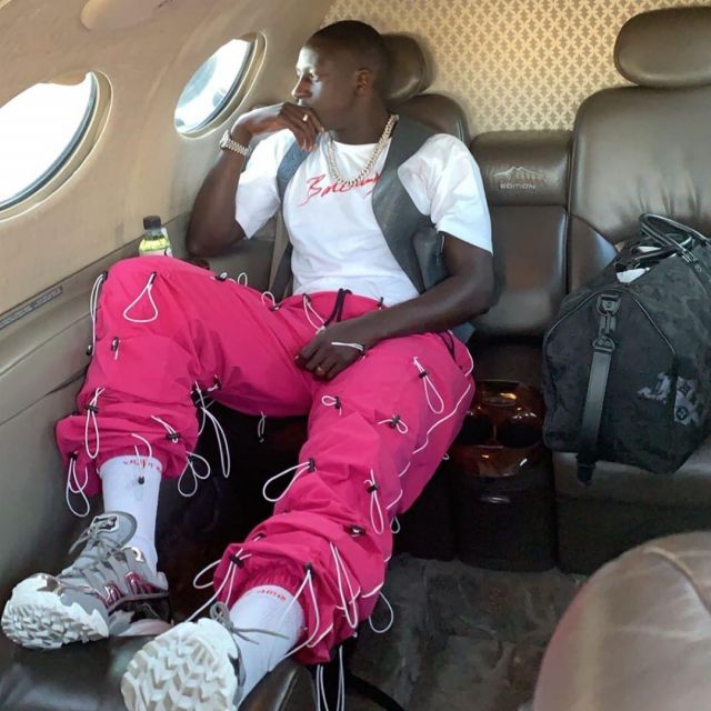 Sneakers Valentino X Undercover brought by Benjamin Mendy on his account Instagram @benmendy23