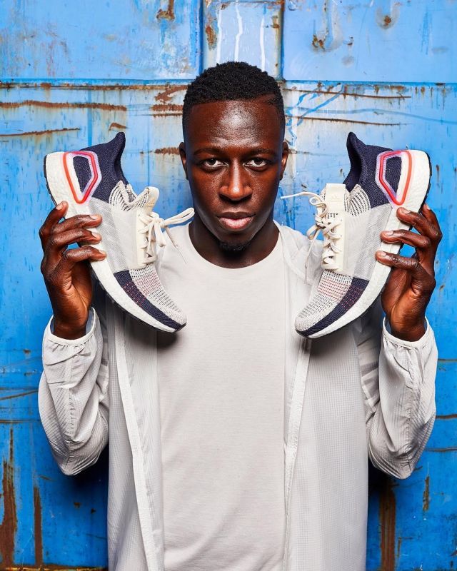 La paire de Adidas Ultraboost 19 de Benjamin Mendy sur son compte Instagram @benmendy23
