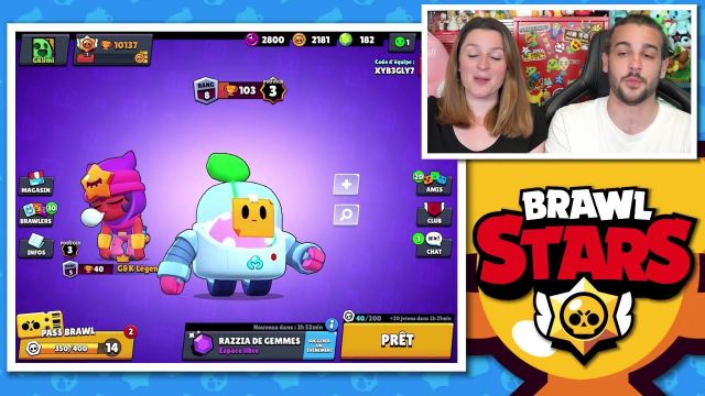 Le T Shirt Blanc De Guillaume Dans Interdit D Aller Dans Les Buissons Challenge Brawl Stars Fr Spotern - brawl stars en blanc