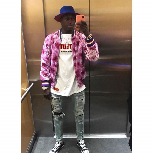 La veste bomber Gucci portée par Benjamin Mendy sur son compte Instagram @benmendy23